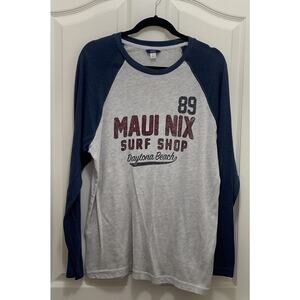 89 Maui Nix Surf Shop Daytona Beach, Florida Long Sleeve Shirt Size Large